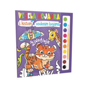 Vesela bojanka - ŽIVOTINJE s kistom i vodenim bojama