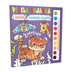 Vesela bojanka - ŽIVOTINJE s kistom i vodenim bojama