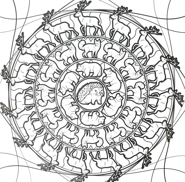 Bojanka mandala - Čudesna priroda - Slika 2